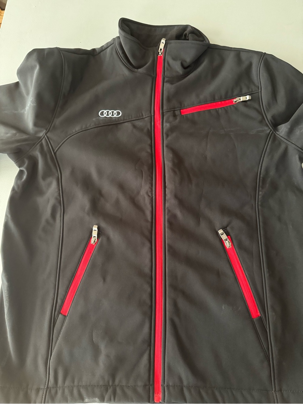 Spyder Black Jacket with Red Logo Embroidery